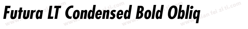 Futura LT Condensed Bold Oblique字体转换